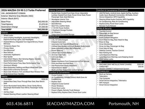2026 Mazda CX-90 Preferred