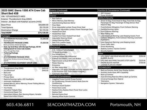 2025 GMC Sierra 1500 AT4