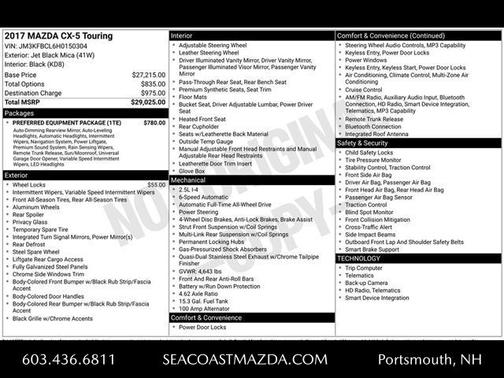 2017 Mazda CX-5 Touring