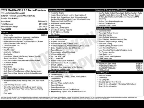 2024 Mazda CX-5 Preferred