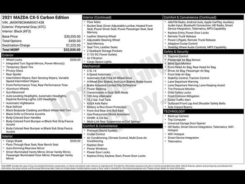 2021 Mazda CX-5 Carbon Edition