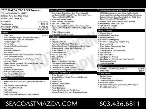 Navy Blue Mica 2026 Mazda CX-5 Preferred