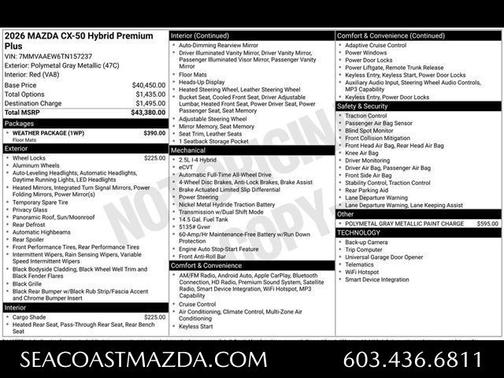 2026 Mazda CX-50 Premium Plus