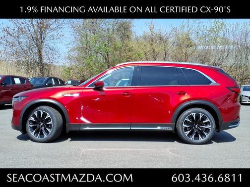Soul Red Crystal Metallic 2024 Mazda CX-90 PHEV Premium
