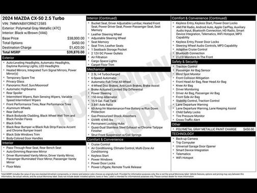 2024 Mazda CX-50 2.5 Turbo