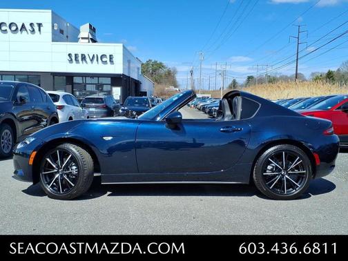 Deep Crystal Blue Mica 2025 Mazda MX-5 Miata RF Grand Touring