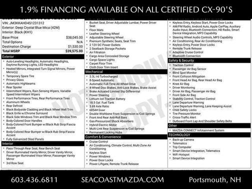 2025 Mazda CX-90 3.3 Turbo Select Package