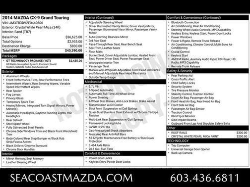 2014 Mazda CX-9 Grand Touring