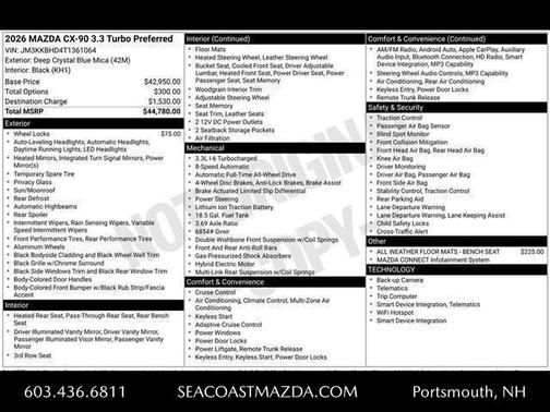 2026 Mazda CX-90 Preferred