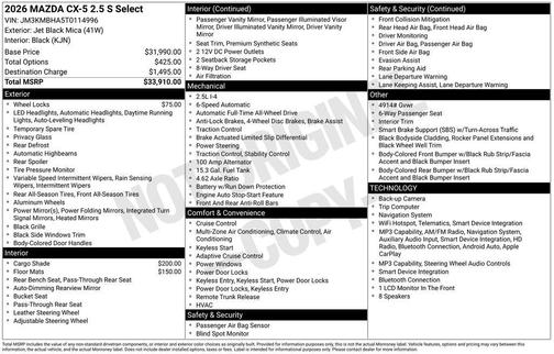 2026 Mazda CX-5 Select