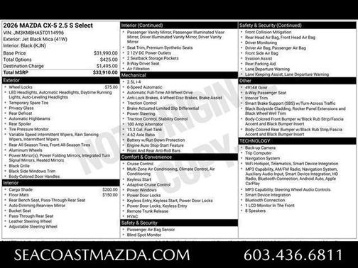 2026 Mazda CX-5 Select