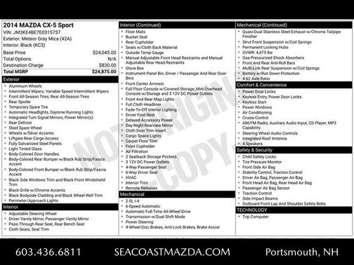 2014 Mazda CX-5 Sport