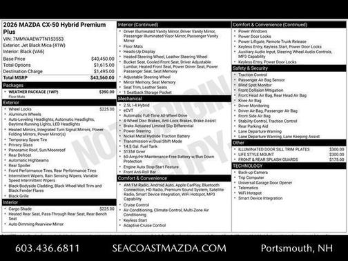 2026 Mazda CX-50 Premium Plus