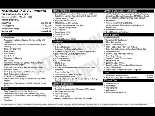 2026 Mazda CX-30 Preferred