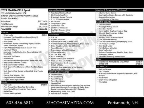 2021 Mazda CX-5 Sport