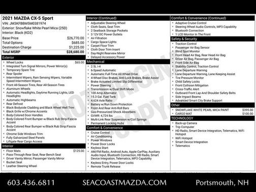 2021 Mazda CX-5 Sport