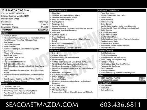 Ceramic Metallic 2017 Mazda CX-3 Sport