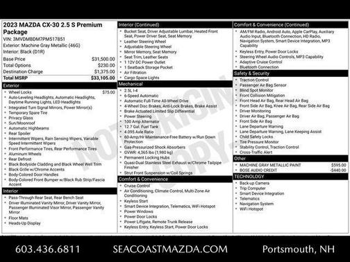 2023 Mazda CX-30 Premium Package