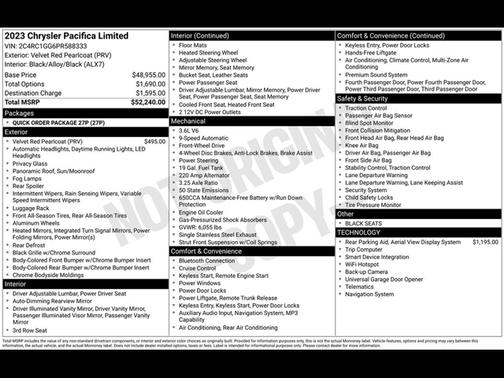 2023 Chrysler Pacifica Limited
