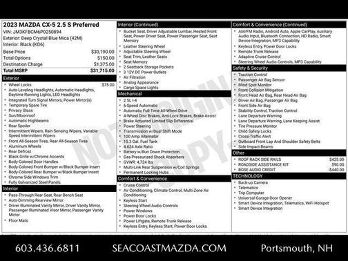 2023 Mazda CX-5 2.5 S Preferred Package