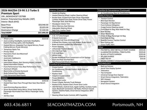 2026 Mazda CX-90 S Premium