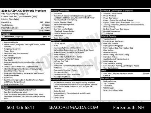 2026 Mazda CX-50 Premium