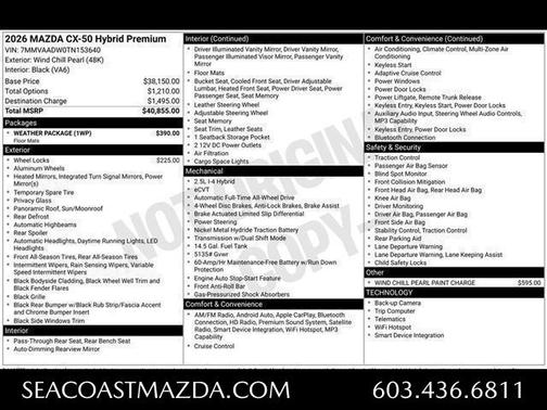 2026 Mazda CX-50 Premium