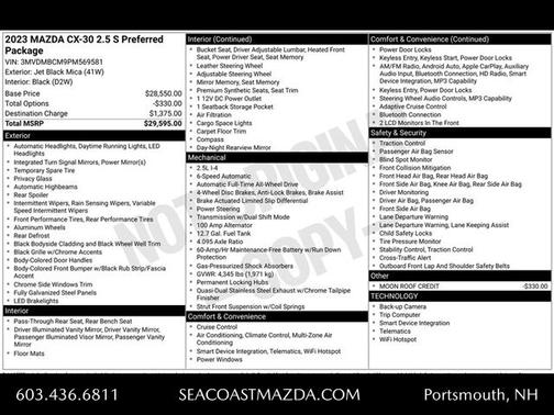 2023 Mazda CX-30 2.5 S Preferred Package