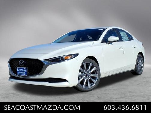 Snowflake White Pearl 2026 Mazda Mazda3 FWD w/Preferred Package