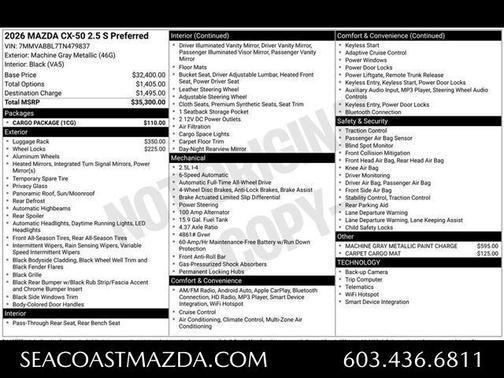 2026 Mazda CX-50 2.5 S PREFERRED
