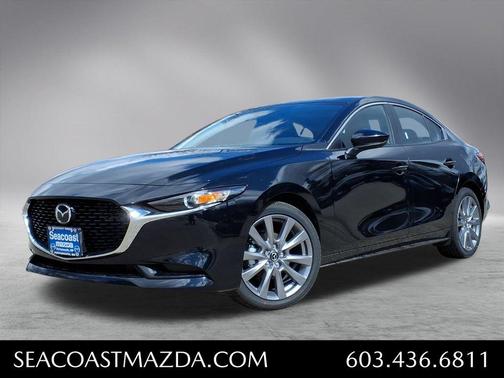 Jet Black Mica 2026 Mazda Mazda3 FWD w/Preferred Package