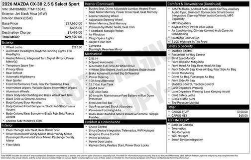 2026 Mazda CX-30 Select