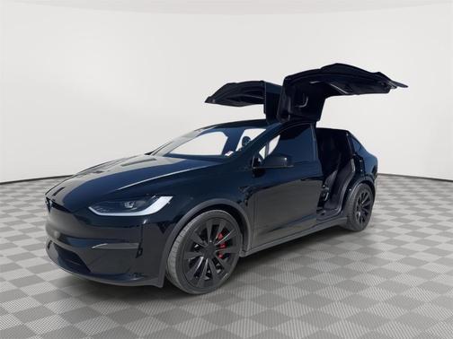 Black 2023 Tesla Model X Plaid