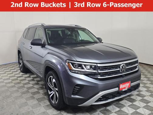 Platinum Gray Metallic 2021 Volkswagen Atlas 2.0T SEL Premium