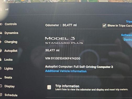 2019 Tesla Model 3 Standard Range Plus