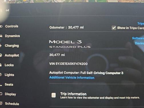 2019 Tesla Model 3 Standard Range Plus