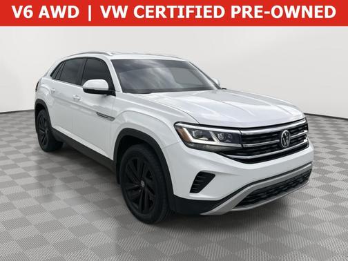 Pure White 2023 Volkswagen Atlas Cross Sport 3.6L V6 SE w/Technology