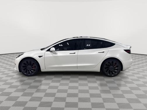 Pearl White Multi 2021 Tesla Model 3 Performance