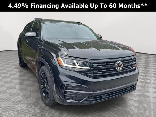 Deep Black Pearl Effect 2023 Volkswagen Atlas Cross Sport 3.6 V6 SEL R-Line Black