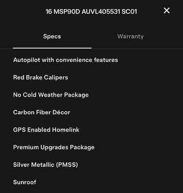 Silver Metallic 2016 Tesla Model S P90D