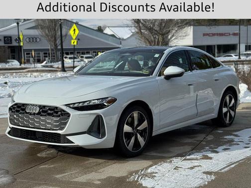 Glacier White Metallic 2025 Audi A5 Premium Plus TFSI quattro S tronic