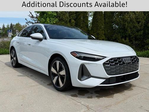 Glacier White Metallic 2025 Audi A5 Premium Plus TFSI quattro S tronic