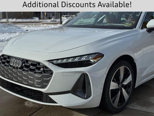 Glacier White Metallic 2025 Audi A5 Premium Plus TFSI quattro S tronic