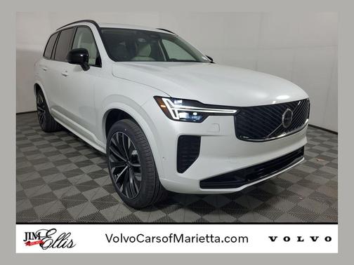 Crystal White Pearl 2026 Volvo XC90 Plug-In Hybrid Ultra Dark Theme, T8 AWD, Electric/Gasoline, 7 Seats