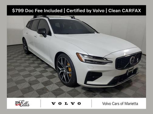 Crystal White Metallic 2024 Volvo V60 Recharge Plug-In Hybrid Polestar
