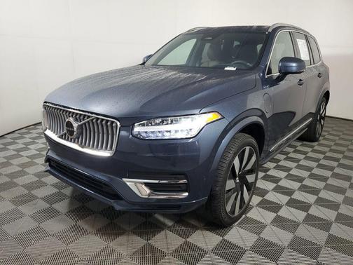 Denim Blue 2023 Volvo XC90 Recharge Plug-In Hybrid T8 Ultimate Bright Theme 7-Seater