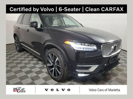 Onyx Black Metallic 2024 Volvo XC90 B6 Ultimate Bright Theme 6-Seater