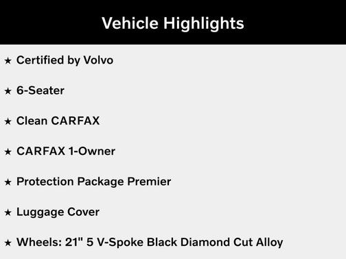 Onyx Black Metallic 2024 Volvo XC90 B6 Ultimate Bright Theme 6-Seater