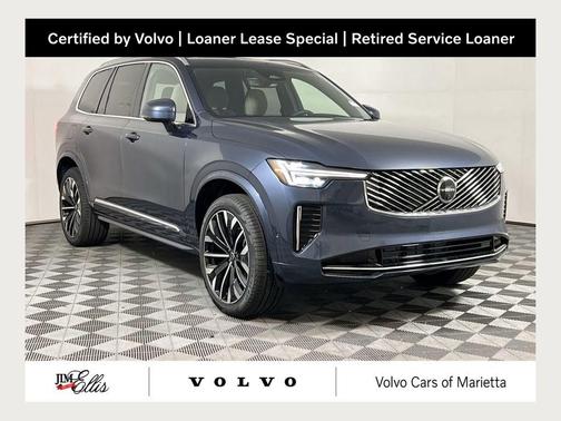 Denim Blue Metallic 2026 Volvo XC90 Plus, B6 AWD Gas (mild hybrid), Gasoline, Bright, 7 Seats