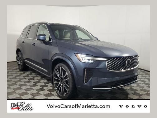Denim Blue Metallic 2026 Volvo XC90 Ultra, B6 AWD Gas (mild hybrid), Gasoline, Bright, 6 Seats